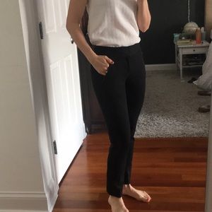 BR 00p stretch black dress pants zipper pockets